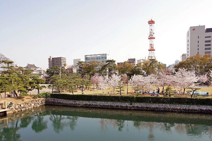 史跡高松城跡　玉藻公園の桜・お花見